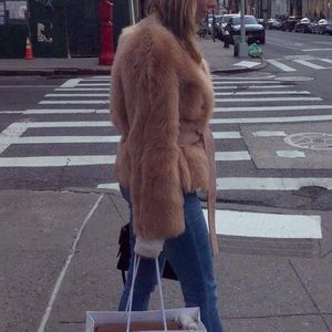 DVF Real Fur Coat